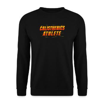 Motif de l’athlète de calisténie - Sweat-shirt Unisexe - noir - Devant - Alina (178cm) & Michal (187cm)