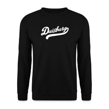 Duisburg Retro - Unisex Pullover - Schwarz - Vorne - Alina (178cm) & Michal (187cm)