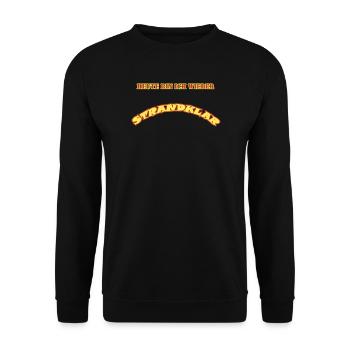 Strandklar - Unisex Pullover - Schwarz - Vorne - Alina (178cm) & Michal (187cm)