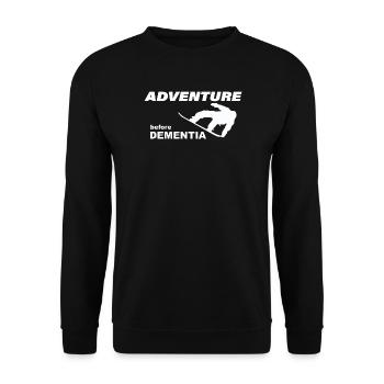 AVENTURE EN SNOWBOARD - Sweat-shirt Unisexe - noir - Devant - Alina (178cm) & Michal (187cm)