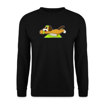 Dressage abdominal canin Bodybuilding - Sweat-shirt Unisexe - noir - Devant - Alina (178cm) & Michal (187cm)