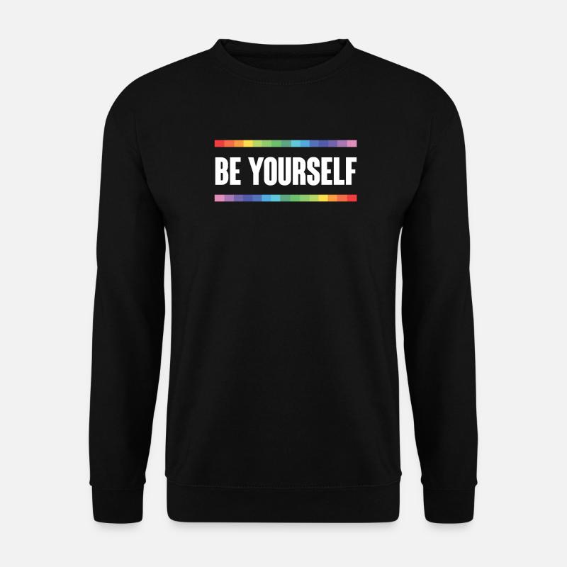 LGBTQ Pride Month - Be Yourself - Unisex Sweatshirt - black