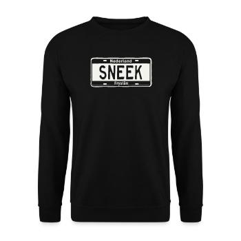 T-Shirt Sneek Hoodie Ijsselmeer Holland - Unisex Pullover - Schwarz - Vorne - Alina (178cm) & Michal (187cm)