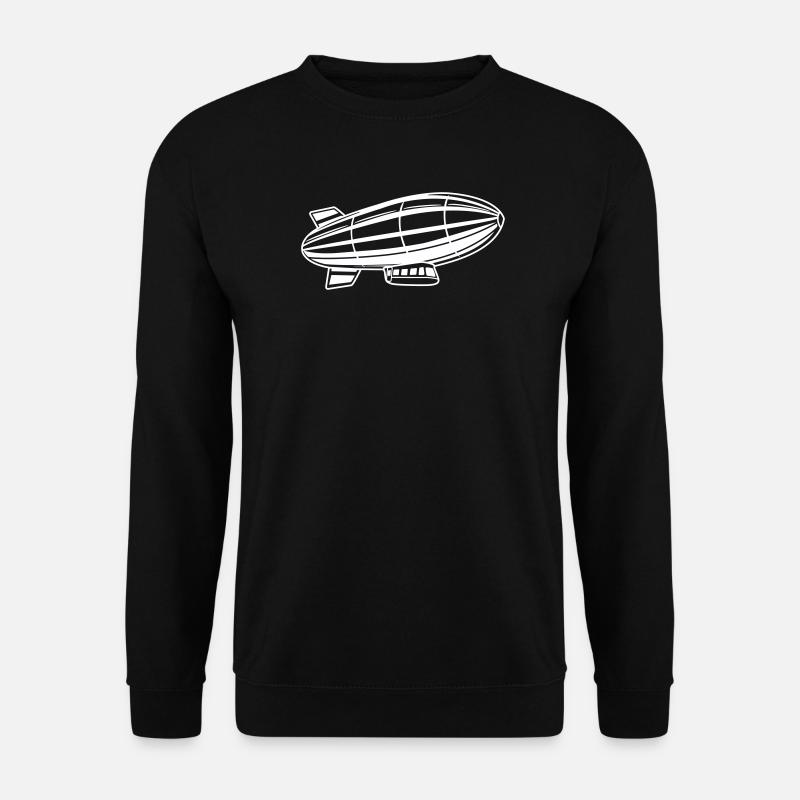 Airship Silhouette Zeppelin - Unisex Sweatshirt - black