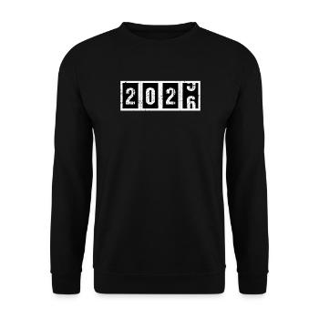 Year 2026 - Unisex Sweatshirt - black - Front - Alina (178cm) & Michal (187cm)
