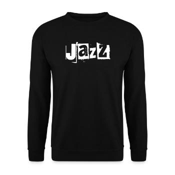 Jazz Graffiti Bold Vibe - Unisex Pullover - Schwarz - Vorne - Alina (178cm) & Michal (187cm)