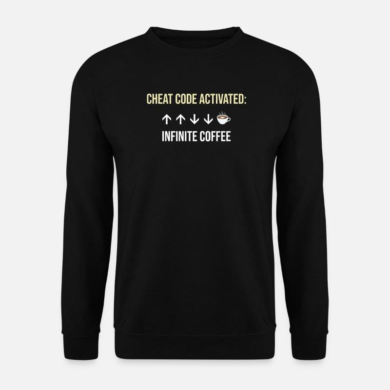 Infinite Coffee Active Cheat Code - Unisex Sweatshirt - black