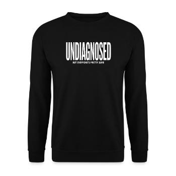 Non diagnostiqué, mais tout le monde est presque sûr - TDAH Tee - Sweat-shirt Unisexe - noir - Devant - Alina (178cm) & Michal (187cm)