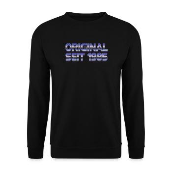 Original Seit 1985 - Unisex Pullover - Schwarz - Vorne - Alina (178cm) & Michal (187cm)