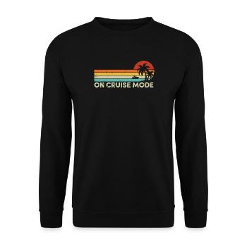 Croisière en mode croisière pour les vacances tropicales d’été - Sweat-shirt Unisexe - noir - Devant - Alina (178cm) & Michal (187cm)