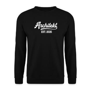 Architect 2026 Architecture Studies Architects - Unisex Sweatshirt - black - Front - Alina (178cm) & Michal (187cm)
