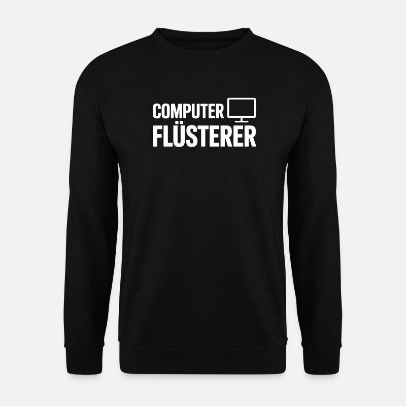 Computer Flüsterer – Monitor-Icon Design - Unisex Pullover - Schwarz