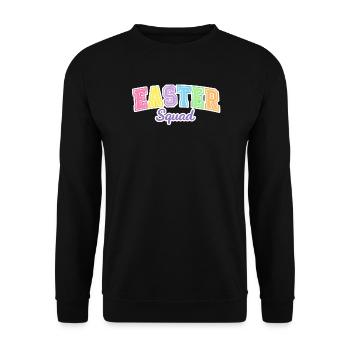 Chasse aux œufs de l’escouade de Pâques - Sweat-shirt Unisexe - noir - Devant - Alina (178cm) & Michal (187cm)