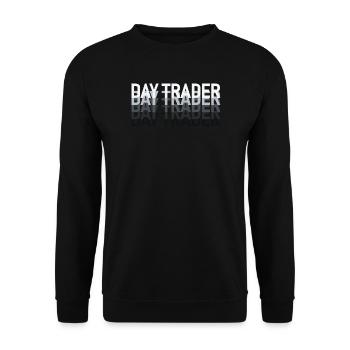 Day Trader Stock Market Stock Market Trader - Unisex Sweatshirt - black - Front - Alina (178cm) & Michal (187cm)