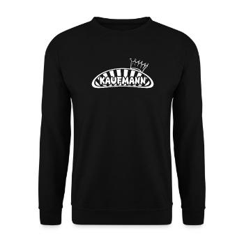 Kaufmann als Job - Unisex Pullover - Schwarz - Vorne - Alina (178cm) & Michal (187cm)