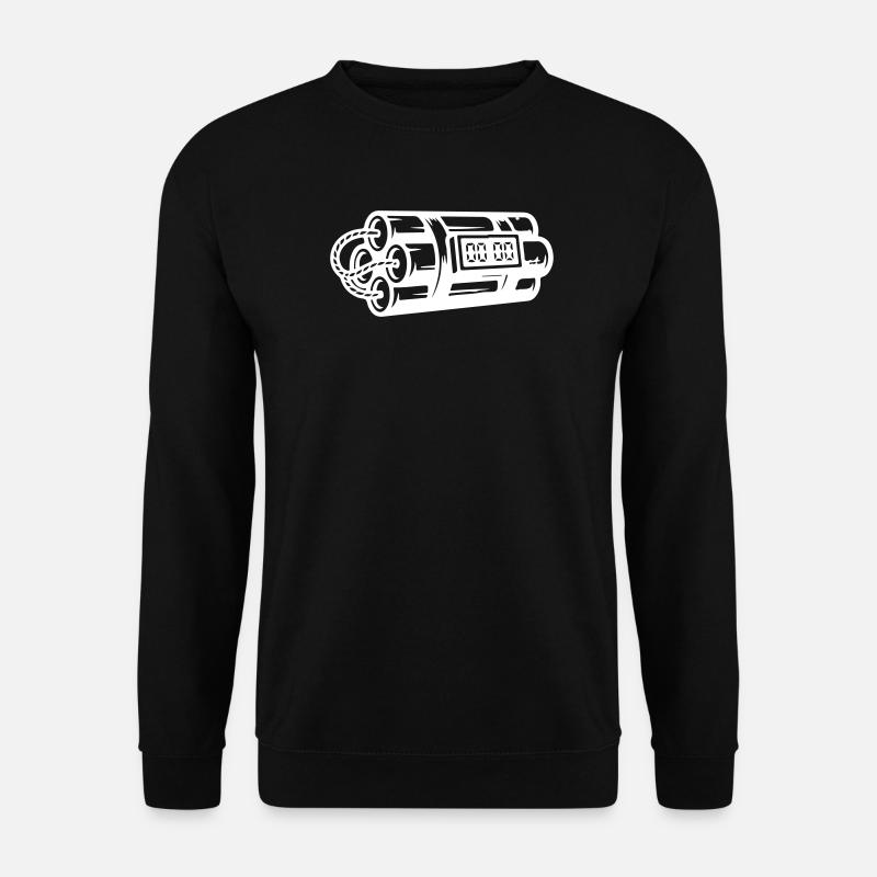 Zeitbombe Sprengstoff Dynamit - Unisex Pullover - Schwarz