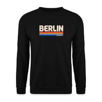 Berlin - Deutschland - Germany - Unisex Pullover - Schwarz - Vorne - Alina (178cm) & Michal (187cm)