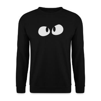 Eyes - Unisex Sweatshirt - black - Front - Alina (178cm) & Michal (187cm)