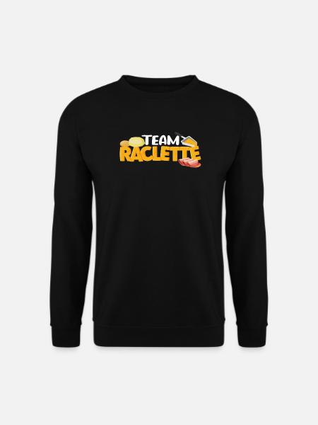 Team Raclette Lustiges Zitat Raclette Geschenk - Unisex Pullover - Schwarz