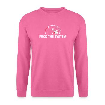 Rebel Gauge Anti-System Print - Unisex Sweatshirt - pink - Front