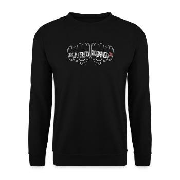 Hard Knox Fist - Unisex Pullover - Schwarz - Vorne - Alina (178cm) & Michal (187cm)