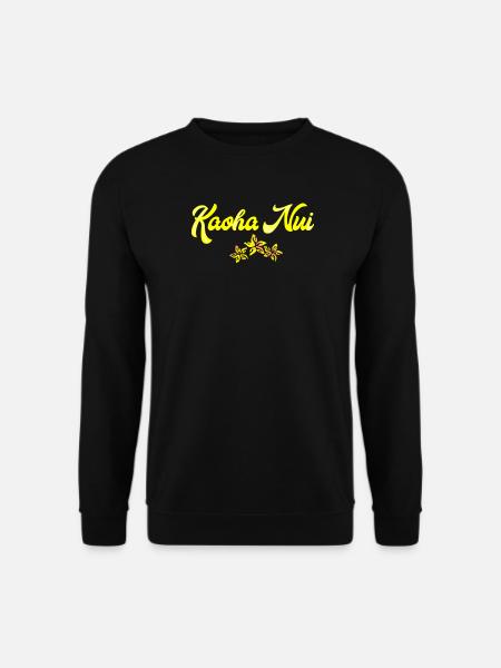 KAOHA NUI (Yellow) - Unisex Sweatshirt - black