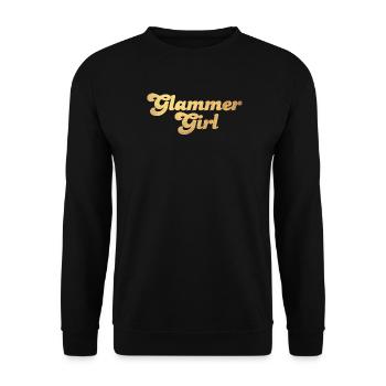 Glammer Girl Gold Cool Quotes Luxe Exclusif - Sweat-shirt Unisexe - noir - Devant - Alina (178cm) & Michal (187cm)