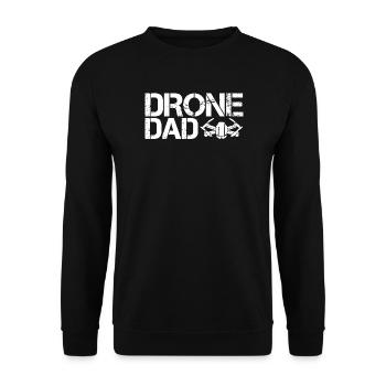 drone papa drone aviateur icône père icône logo - Sweat-shirt Unisexe - noir - Devant - Alina (178cm) & Michal (187cm)