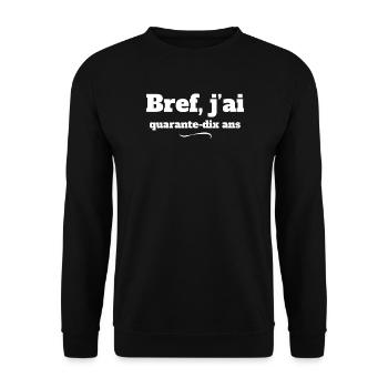 50 years old, I'm 50 years old, 50 years old birthday - Unisex Sweatshirt - black - Front - Alina (178cm) & Michal (187cm)