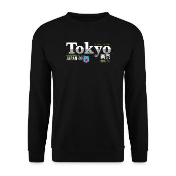Tokyo Vintage Sport Denim - Unisex Pullover - Schwarz - Vorne - Alina (178cm) & Michal (187cm)