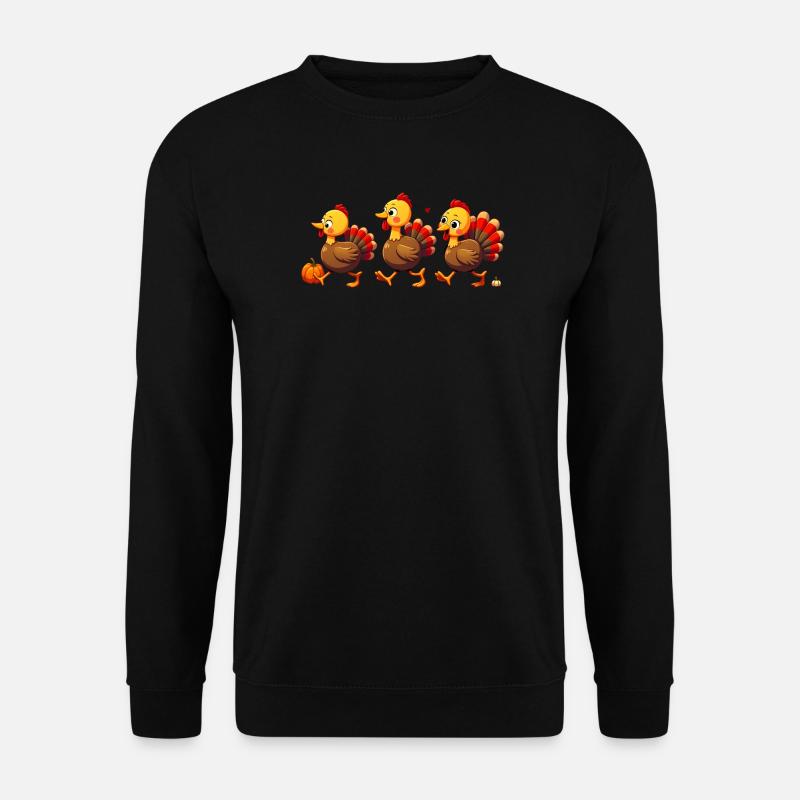 Thanksgiving Truthahn Baby - Unisex Pullover - Schwarz