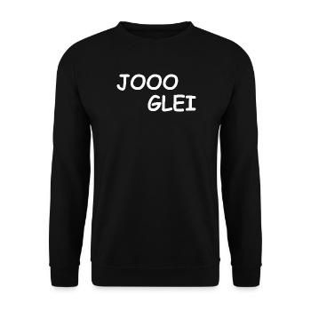 JOOO GLEI - Sweat-shirt Unisexe - noir - Devant - Alina (178cm) & Michal (187cm)