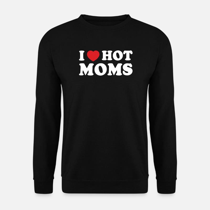 Fettes Retro-Herz-Mama-Slogan-T-Shirt - Unisex Pullover - Schwarz