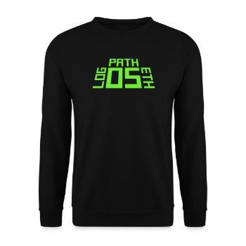 Logos Ethos Pathos Rhétorique Étudiant en Philosophie - Sweat-shirt Unisexe - noir - Devant - Alina (178cm) & Michal (187cm)