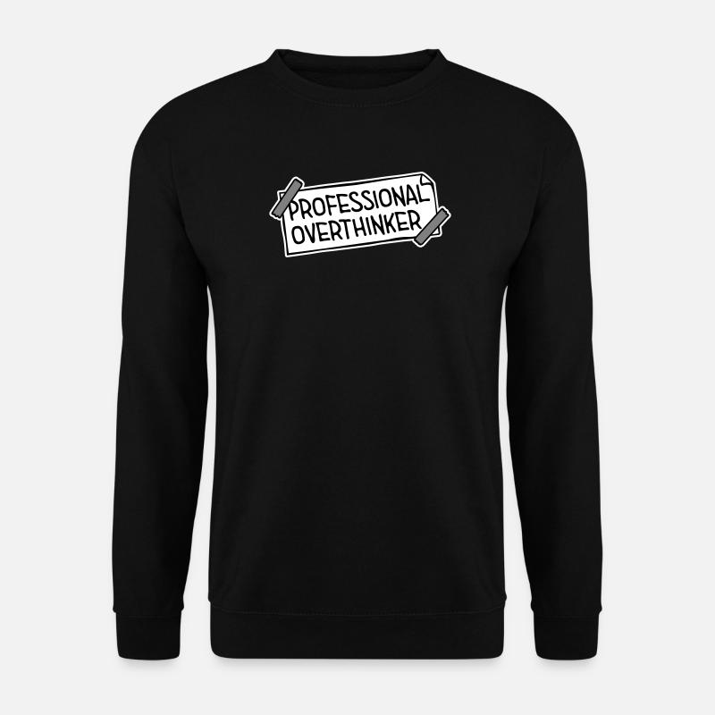 Logo Ansia Buffa e Rimuginante Professionale - Felpa unisex - nero