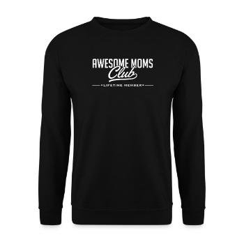 Best Mamas Club - Sweat-shirt Unisexe - noir - Devant - Alina (178cm) & Michal (187cm)