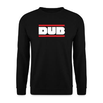 DUB Word Grass avec des barres rouges - Sweat-shirt Unisexe - noir - Devant - Alina (178cm) & Michal (187cm)