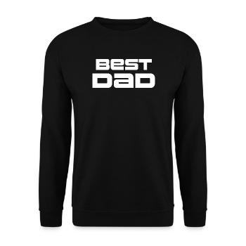 Bester Vater, bester weißer Vater - Unisex Pullover - Schwarz - Vorne - Alina (178cm) & Michal (187cm)