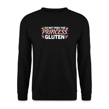 Füttere die Prinzessin nicht mit glutenfreier Krankheit Intol - Unisex Pullover - Schwarz - Vorne - Alina (178cm) & Michal (187cm)