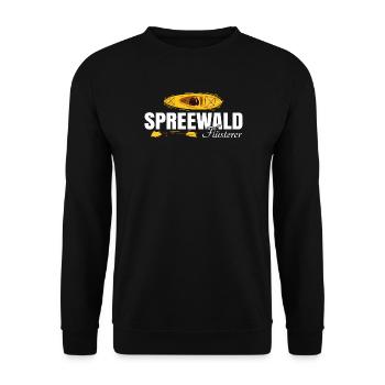 Spreewald Flüsterer - Unisex Pullover - Schwarz - Vorne - Alina (178cm) & Michal (187cm)