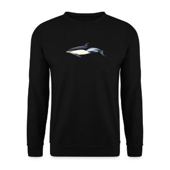 Common dolphin - Common dolphin - Common dolphin - Unisex Sweatshirt - black - Front - Alina (178cm) & Michal (187cm)