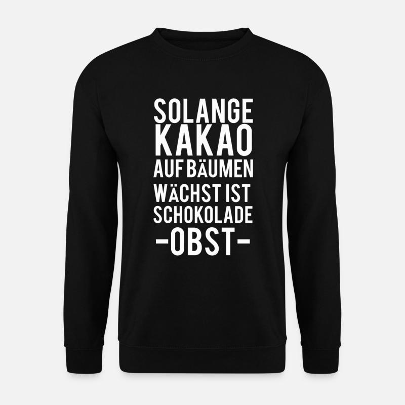 Schokolade - Unisex Pullover - Schwarz