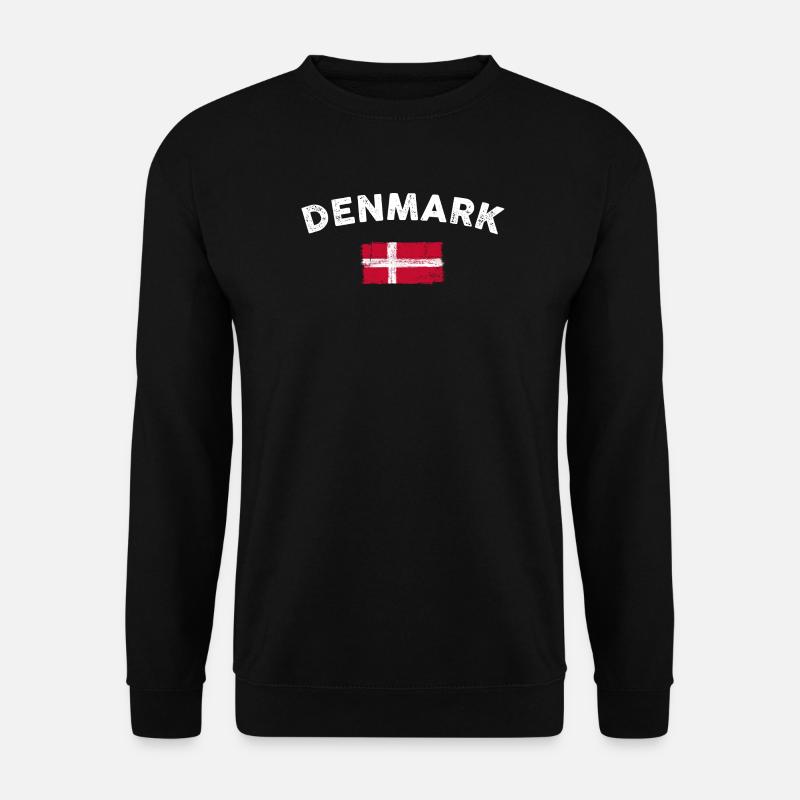 Emblème du drapeau du Danemark - Sweat-shirt Unisexe - noir