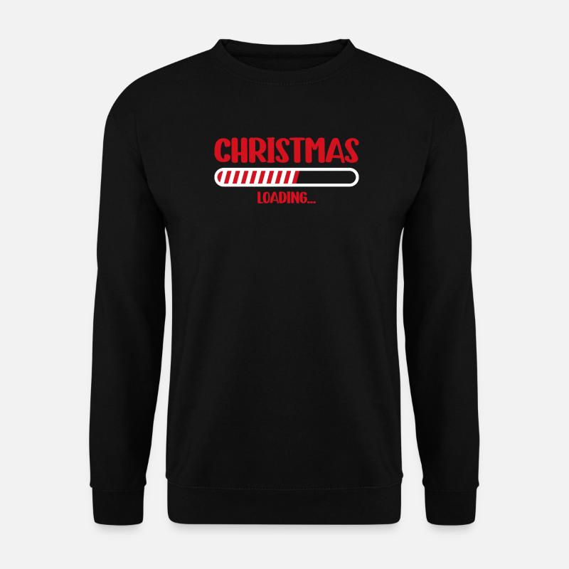 Christmas Loading Progress Bar - Unisex Sweatshirt - black