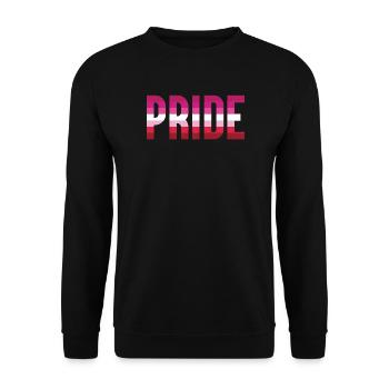 Mois de la fierté LGBT - Lesbian Pride - Sweat-shirt Unisexe - noir - Devant - Alina (178cm) & Michal (187cm)
