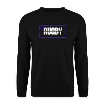 Team rugby blue - Unisex Sweatshirt - black - Front - Alina (178cm) & Michal (187cm)