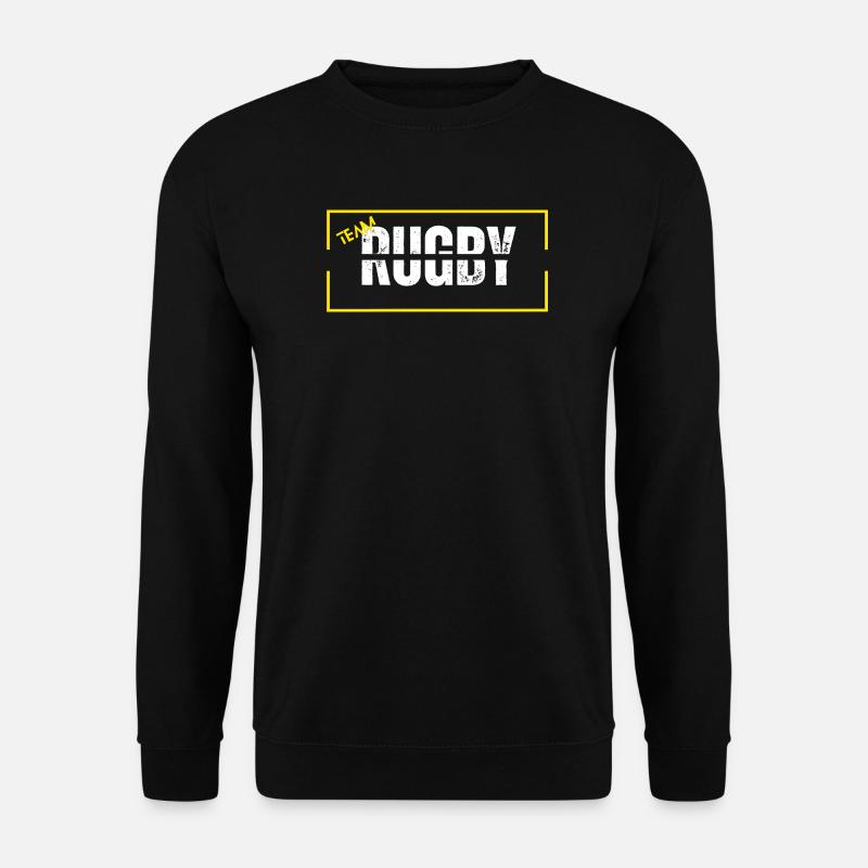 Mannschaft Rugby gelb - Unisex Pullover - Schwarz