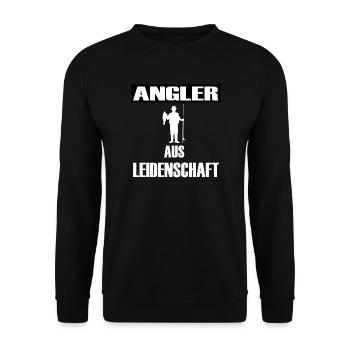 Angeln - Unisex Pullover - Schwarz - Vorne - Alina (178cm) & Michal (187cm)