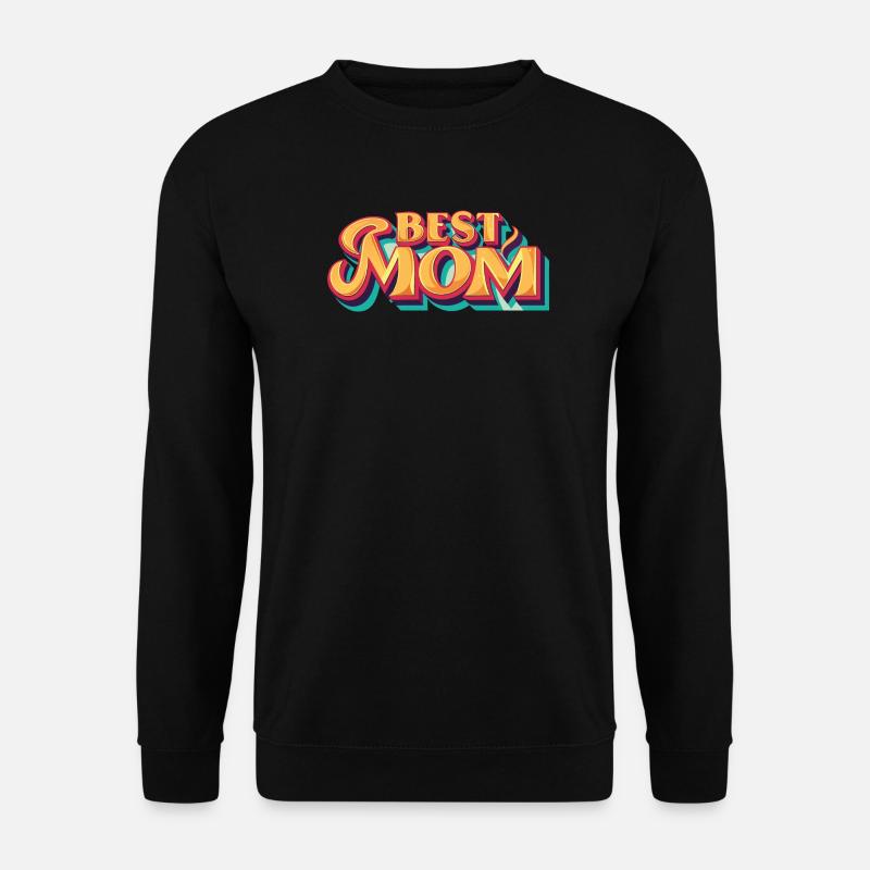 BesteMama RetroDruck - Unisex Pullover - Schwarz