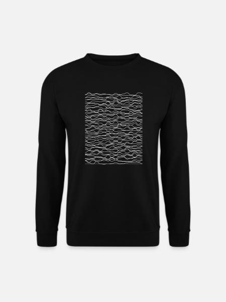 Waves Geometric Lines - Unisex Sweatshirt - black